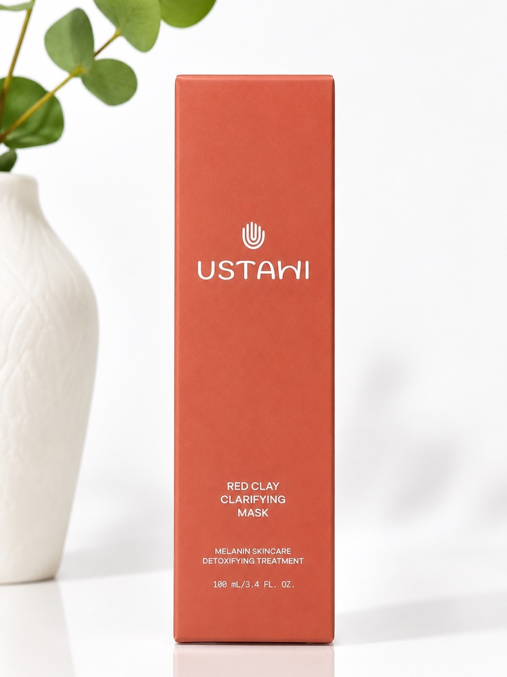 USTAWI Red Clay Clarifying Mask 100mL Detox Face Mask Made in France NIB